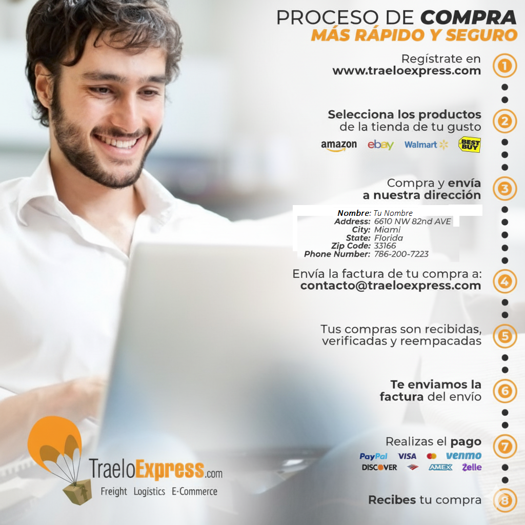 Envios a Venezuela, pickup en USA